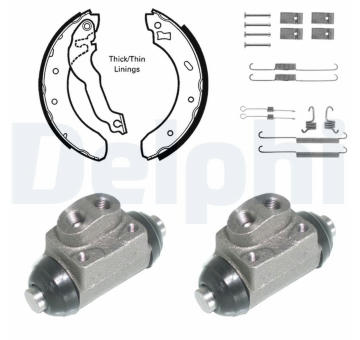 Sada brzdových čelistí DELPHI KP898