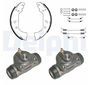 Sada brzdových čelistí DELPHI KP906