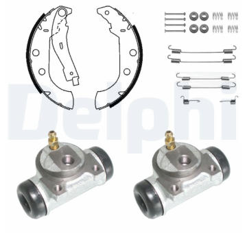 Sada brzdových čelistí DELPHI KP934