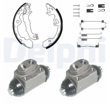 Sada brzdových čelistí DELPHI KP935