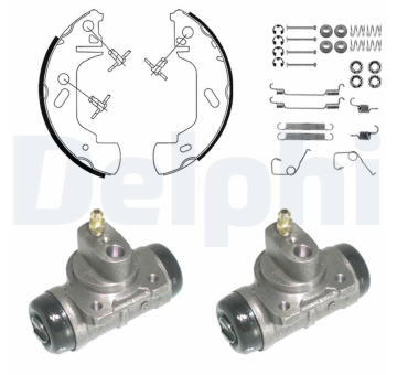 Sada brzdových čelistí DELPHI KP953