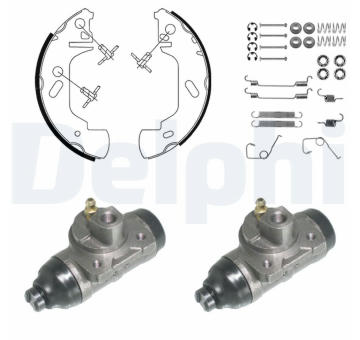 Sada brzdových čelistí DELPHI KP955
