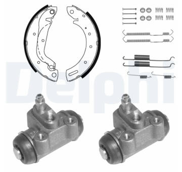 Sada brzdových čelistí DELPHI KP976