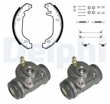 Sada brzdových čelistí DELPHI KP987