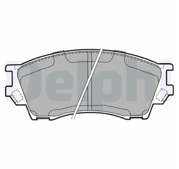 Sada brzdových destiček, kotoučová brzda DELPHI LP1063