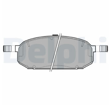 Sada brzdových destiček, kotoučová brzda DELPHI LP1066