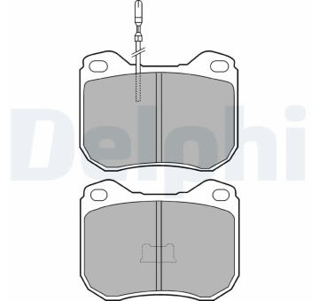 Sada brzdových destiček, kotoučová brzda DELPHI LP108
