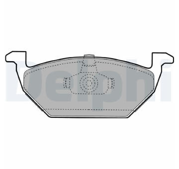 Sada brzdových destiček, kotoučová brzda DELPHI LP1104