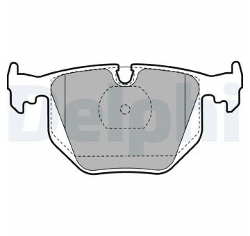 Sada brzdových destiček, kotoučová brzda DELPHI LP1143