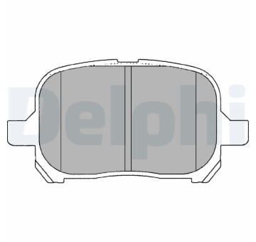 Sada brzdových destiček, kotoučová brzda DELPHI LP1144