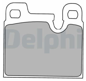 Sada brzdových destiček, kotoučová brzda DELPHI LP1230