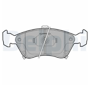 Sada brzdových destiček, kotoučová brzda DELPHI LP1231
