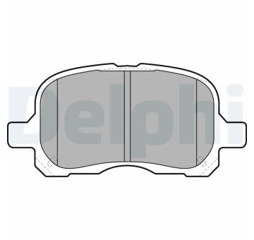 Sada brzdových destiček, kotoučová brzda DELPHI LP1302