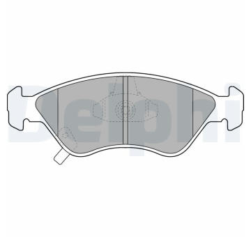 Sada brzdových destiček, kotoučová brzda DELPHI LP1303