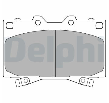 Sada brzdových destiček, kotoučová brzda DELPHI LP1308
