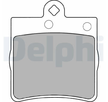 Sada brzdových destiček, kotoučová brzda DELPHI LP1403