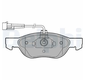 Sada brzdových destiček, kotoučová brzda DELPHI LP1413