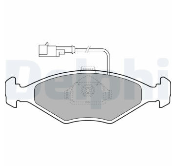 Sada brzdových destiček, kotoučová brzda DELPHI LP1415