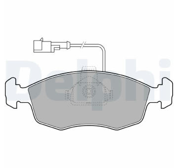Sada brzdových destiček, kotoučová brzda DELPHI LP1416