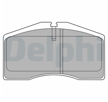 Sada brzdových destiček, kotoučová brzda DELPHI LP1428