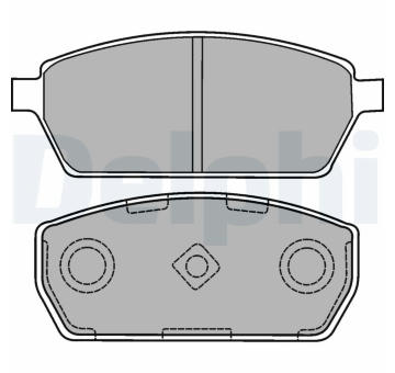 Sada brzdových destiček, kotoučová brzda DELPHI LP1430