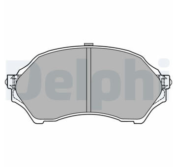 Sada brzdových destiček, kotoučová brzda DELPHI LP1440
