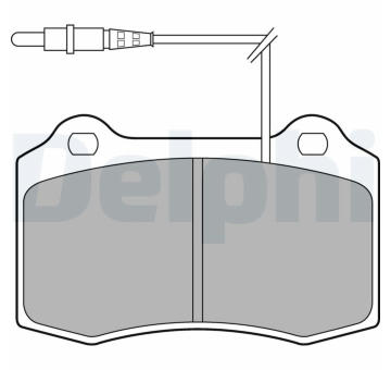 Sada brzdových destiček, kotoučová brzda DELPHI LP1457