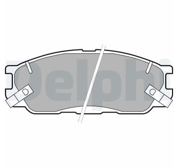 Sada brzdových destiček, kotoučová brzda DELPHI LP1459