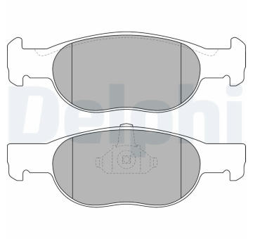Sada brzdových destiček, kotoučová brzda DELPHI LP1474