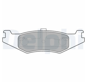 Sada brzdových destiček, kotoučová brzda DELPHI LP1520