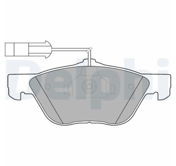 Sada brzdových destiček, kotoučová brzda DELPHI LP1537