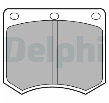 Sada brzdových destiček, kotoučová brzda DELPHI LP154