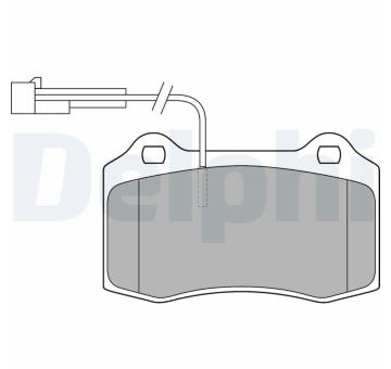 Sada brzdových destiček, kotoučová brzda DELPHI LP1543