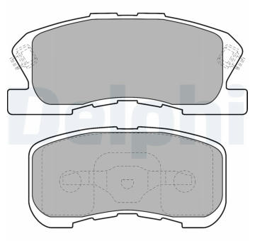 Sada brzdových destiček, parkovací brzda DELPHI LP1551