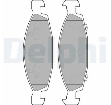 Sada brzdových destiček, kotoučová brzda DELPHI LP1557