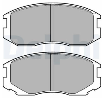 Sada brzdových destiček, kotoučová brzda DELPHI LP1594