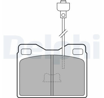 Sada brzdových destiček, kotoučová brzda DELPHI LP160