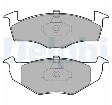 Sada brzdových destiček, kotoučová brzda DELPHI LP1601