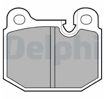 Sada brzdových destiček, kotoučová brzda DELPHI LP161