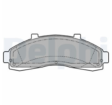 Sada brzdových destiček, kotoučová brzda DELPHI LP1625