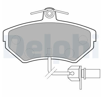 Sada brzdových destiček, kotoučová brzda DELPHI LP1631