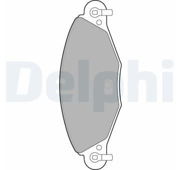 Sada brzdových destiček, kotoučová brzda DELPHI LP1655