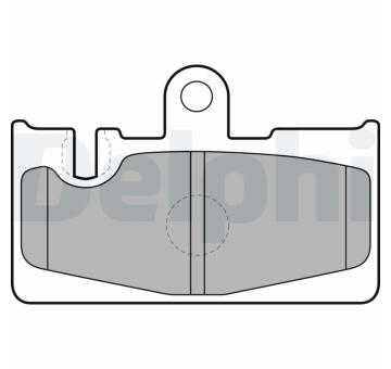 Sada brzdových destiček, kotoučová brzda DELPHI LP1690