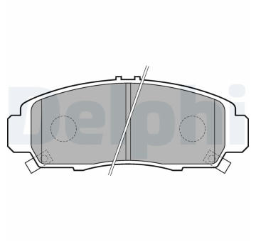 Sada brzdových destiček, kotoučová brzda DELPHI LP1704