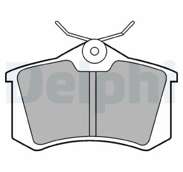 Sada brzdových destiček, parkovací brzda DELPHI LP1713