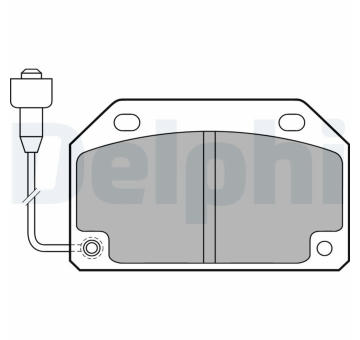 Sada brzdových destiček, kotoučová brzda DELPHI LP172