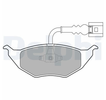 Sada brzdových destiček, kotoučová brzda DELPHI LP1736