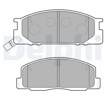 Sada brzdových destiček, kotoučová brzda DELPHI LP1758