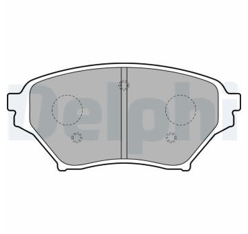 Sada brzdových destiček, kotoučová brzda DELPHI LP1761