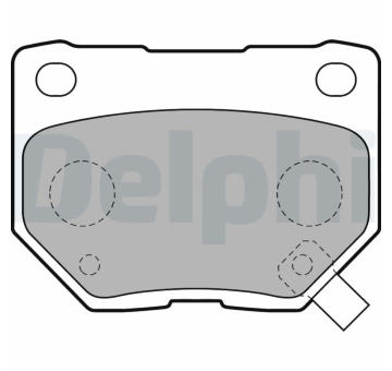 Sada brzdových destiček, kotoučová brzda DELPHI LP1780